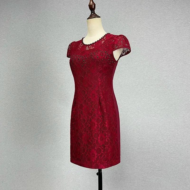 Summer Lace Dress Sexy Cutout Hip Skirt Stylish Versatile