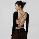 Cross-Back Tee for Women Soft Fabric