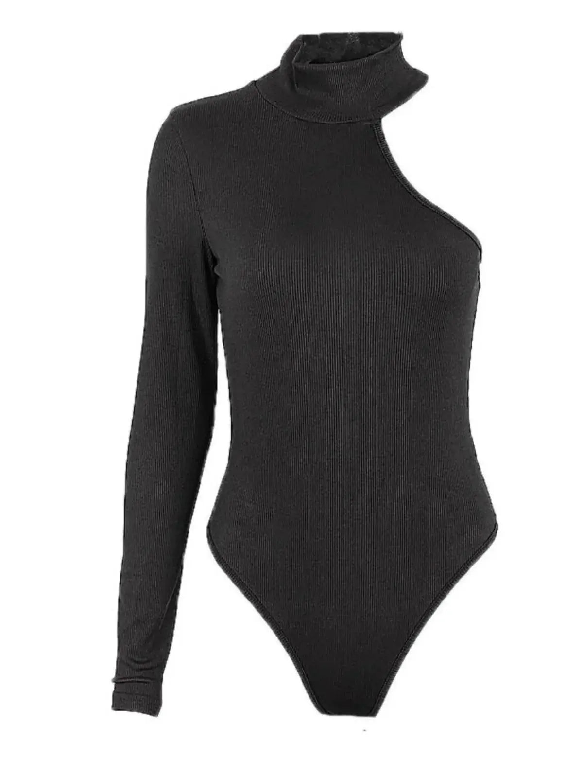 Off Shoulder One Sleeve Top Street Style Autumn Chic
