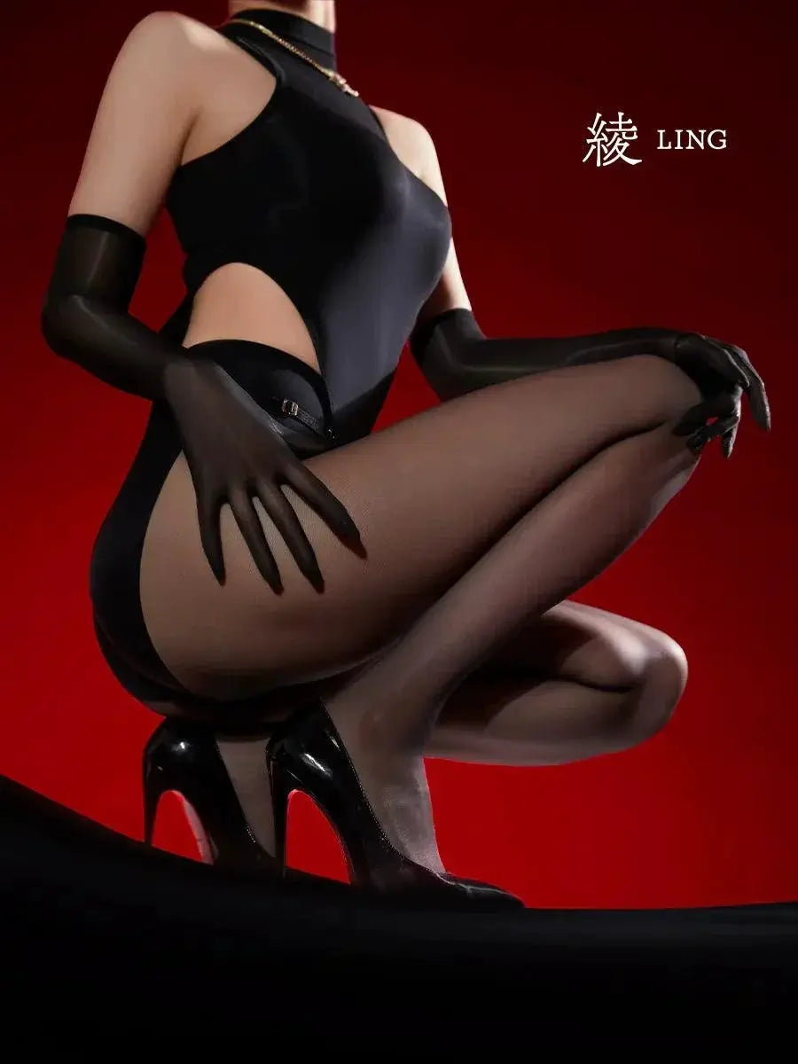 Luxurious Seamless Silky Cloud Satin Pantyhose Comfort