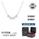 Clover 999 Sterling Silver Necklace for Women Best Selling Gift