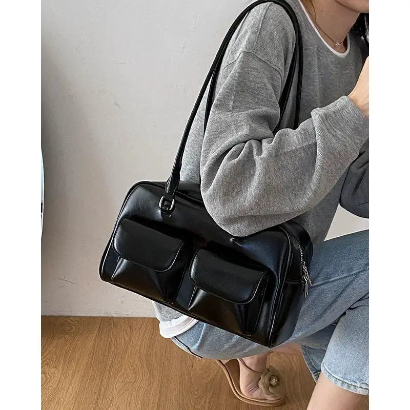Retro Korean Shoulder Bag Modern Nostalgic Fashionista
