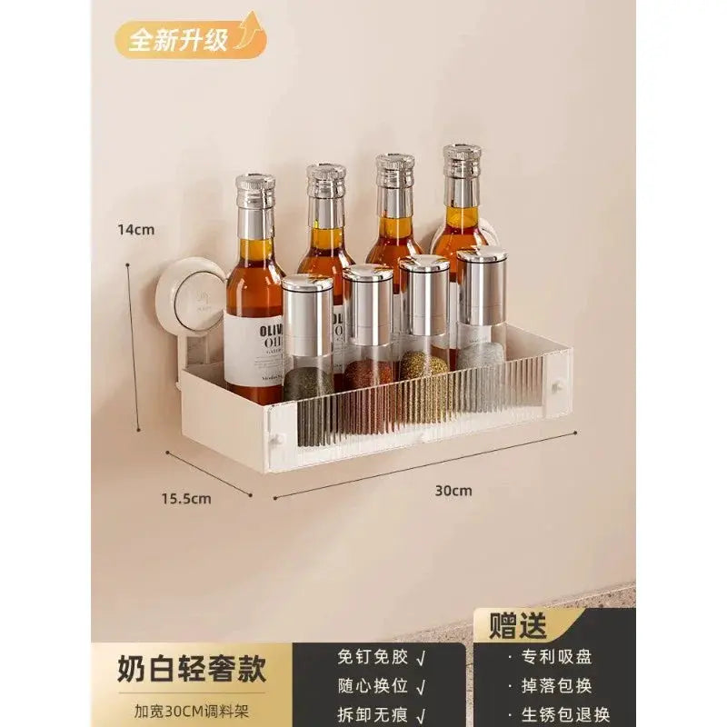 Taili Sucker Wall Hanging Storage Seasoning Organizer