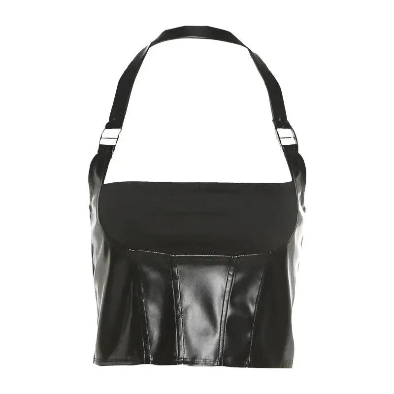 Kliou Halter Splicing Sling Street Style Summer Bag