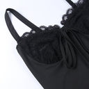 Strap Sexy V-Neck Lace Dress Fashion Suspenders Slim Fit