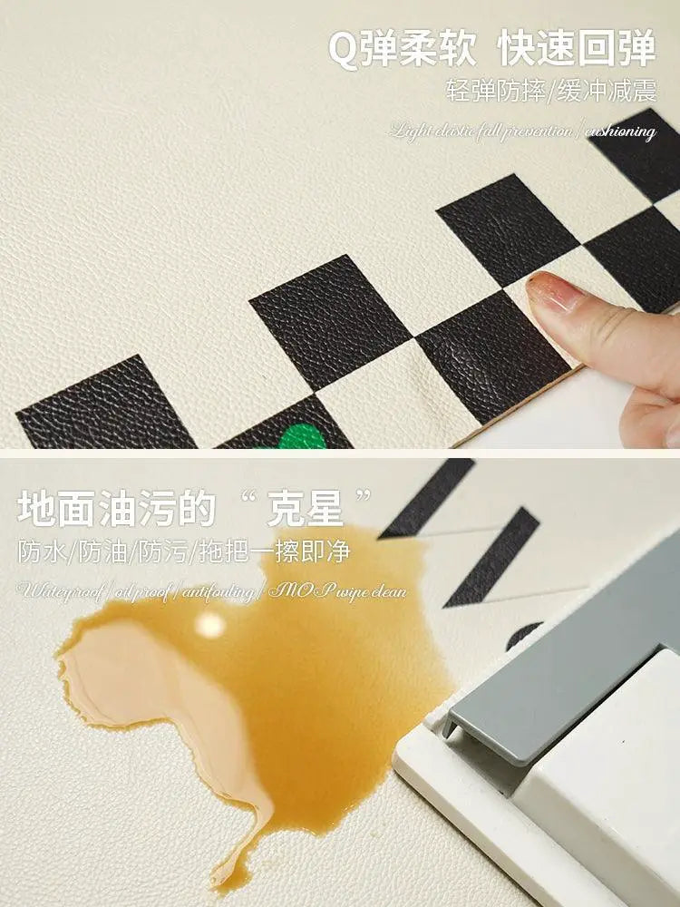 Pu Shang Kitchen Floor Mat Waterproof Oil Proof Carpet