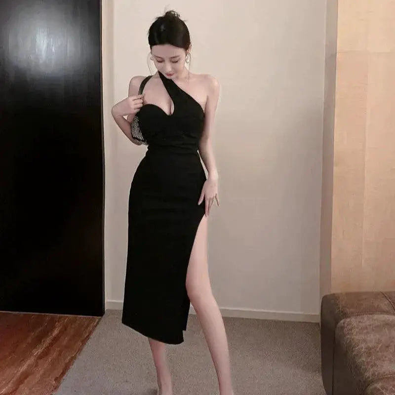 Backless V Neck Midi Party Skirt Flattering Fit Elegant