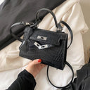 Spring Crocodile Pattern Shoulder Bag Stylish Women's Carry-On