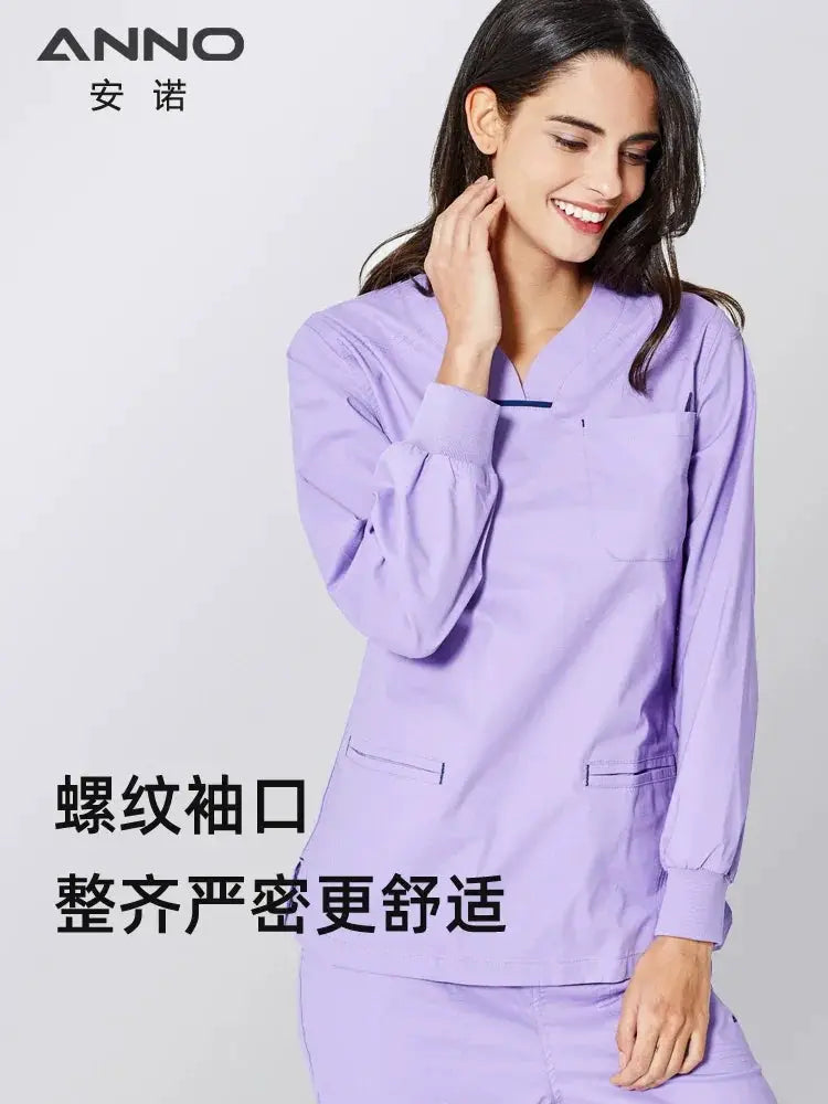 Annuo Elastic Dental Women's Surgical Gown for Comfort