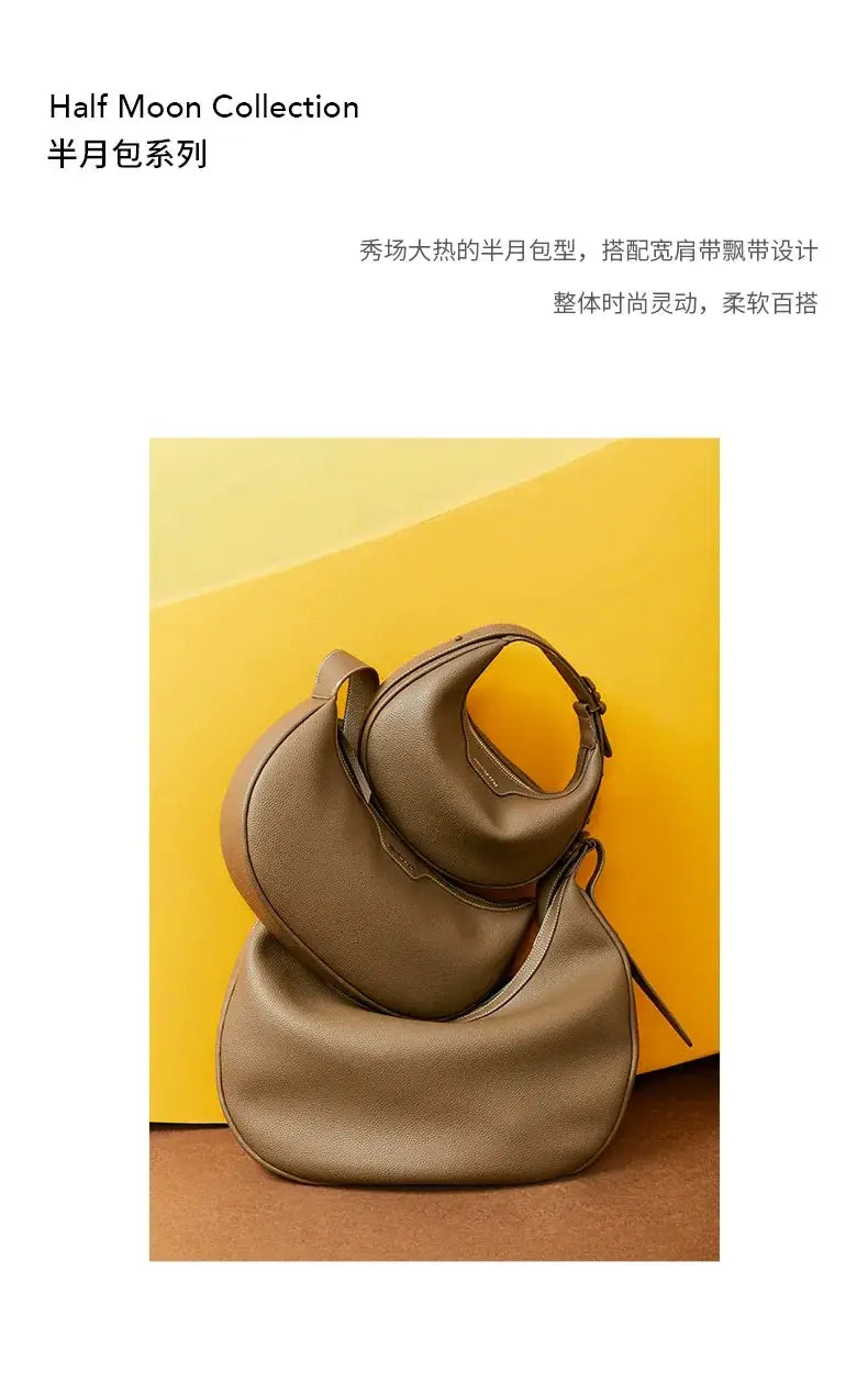 Amazing Song Large Soft Cowhide Hobo Bag for Stylish Use