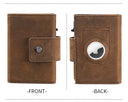 Crazy Horse Leather Automatic Card Holder Wallet For Men