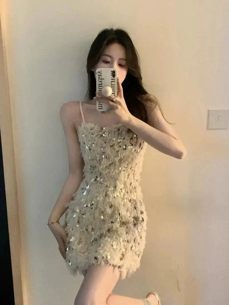 Shimmering Socialite Sling Dress Elevate Your Style