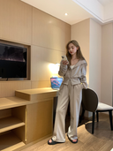 Double Zipper Short Coat Drawstring Bai Match Hooded Sweater