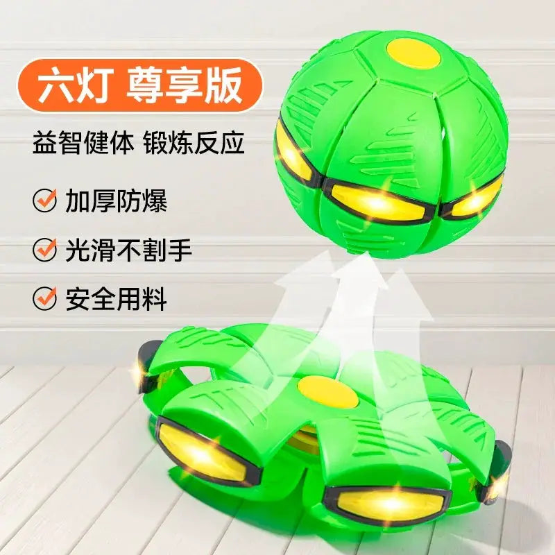 Elastic UFO Luminous Outdoor Sports Puzzle Stepping Ball Toy