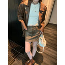 Autumn Brown Leather Skirt for Women Fit