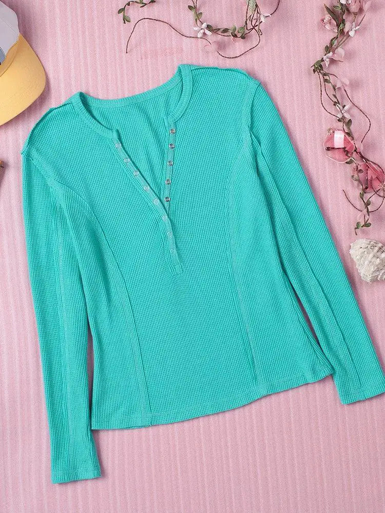 Spring Fashion Pure Color Long Sleeve Shirt For Women