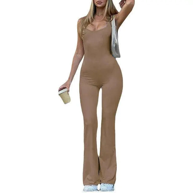 Flirty Flared Jumpsuit for Effortless Elegance Fashionistas