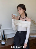 Elegant Off-the-Shoulder Top Autumn Fashion Essential Style