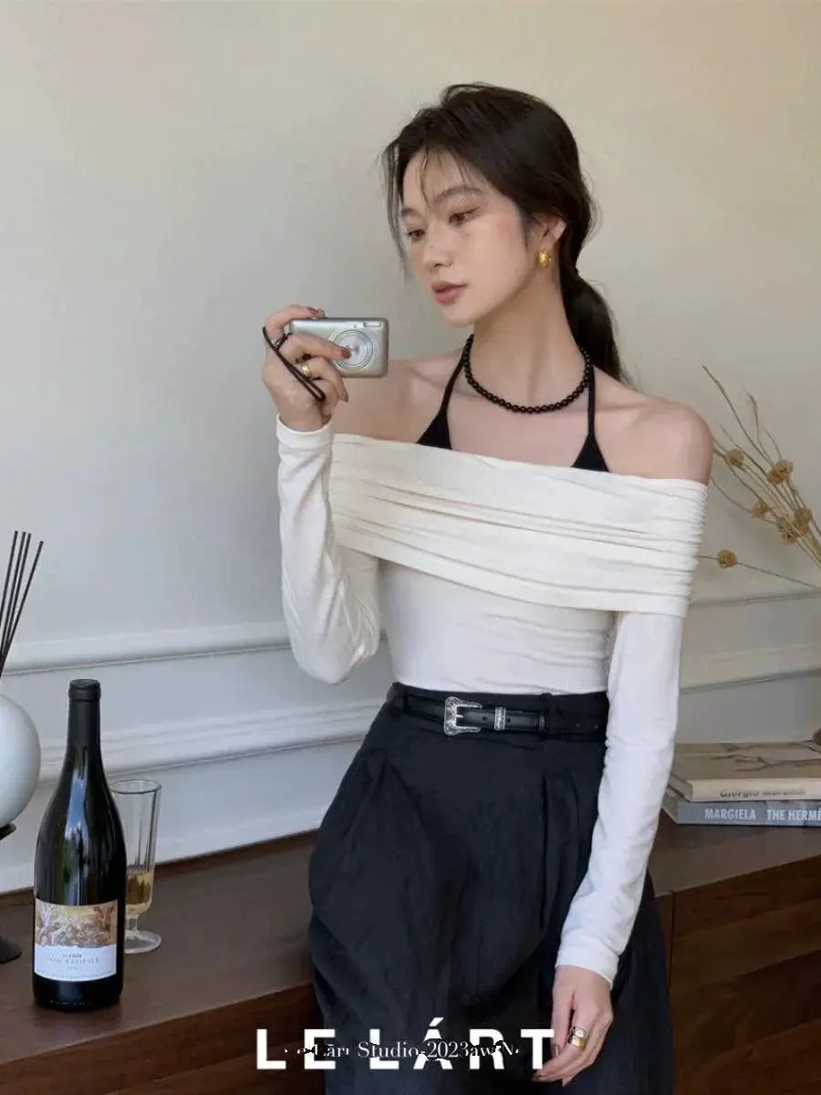 Elegant Off The Shoulder Top Autumn Fashion Essential