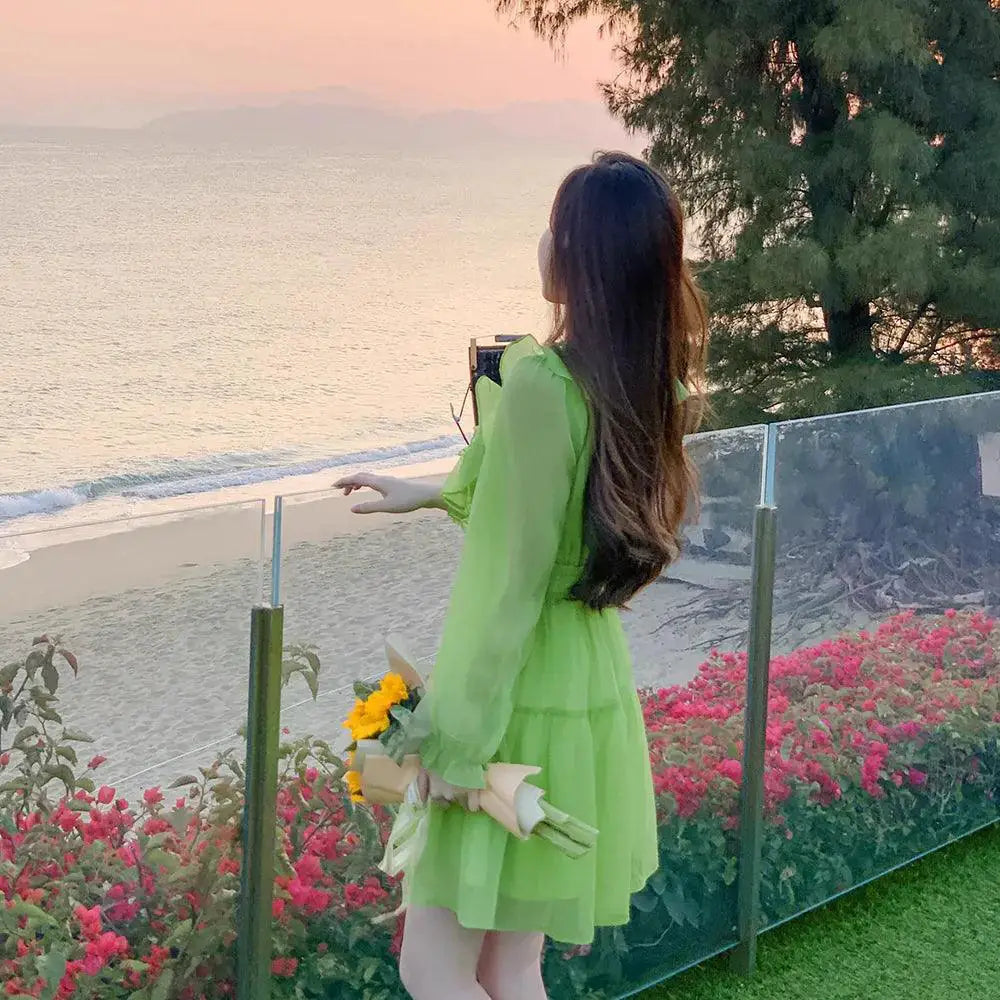 Fairy Tea Dress French Elegance for Spring Fashion Joy
