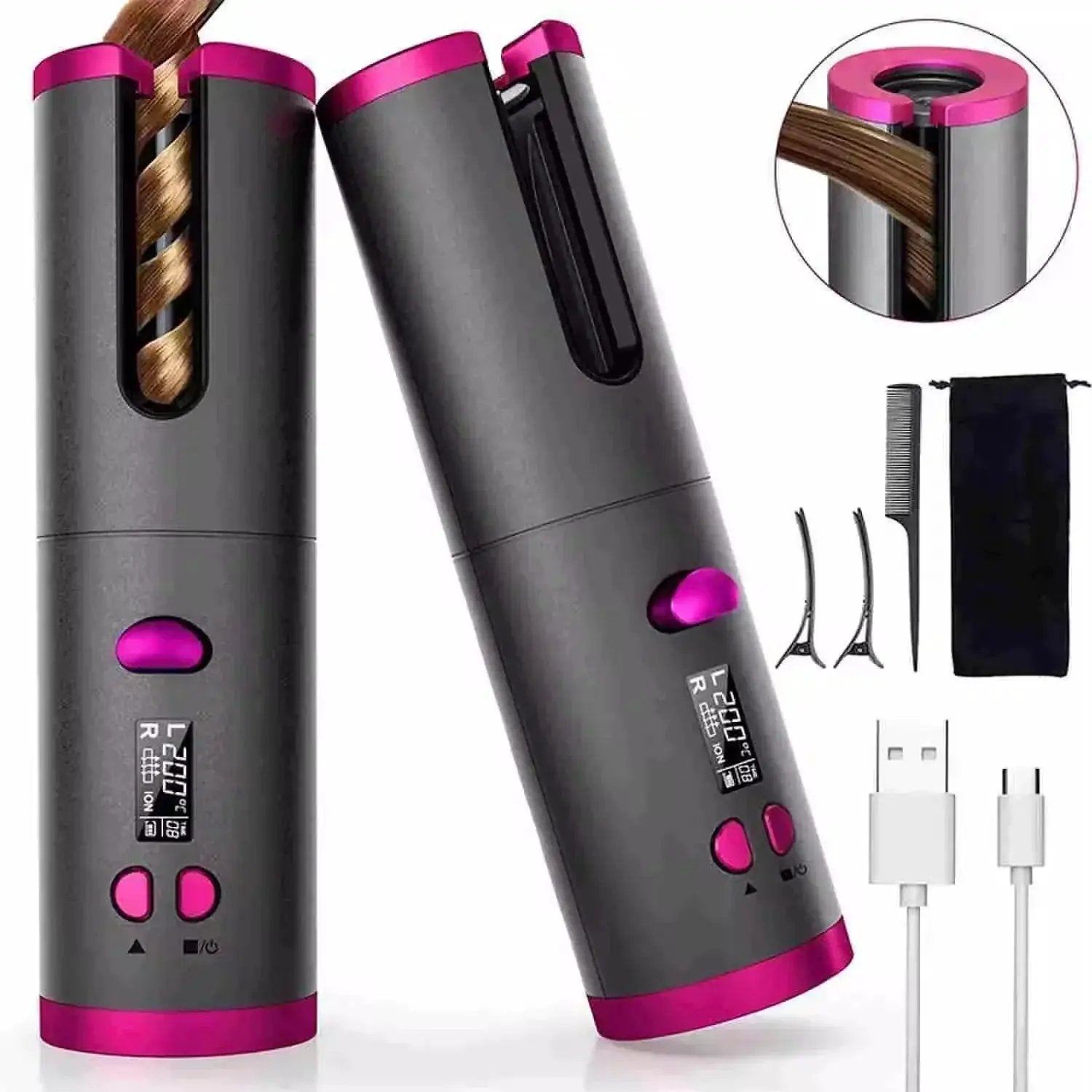 Wireless USB Hair Curler Automatic Curling Tool Gift - OurLum.com