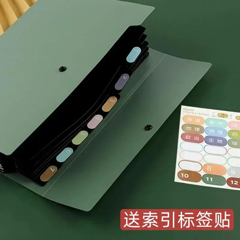 A4 Multi Layer Folder Accordion File Bag Large Capacity