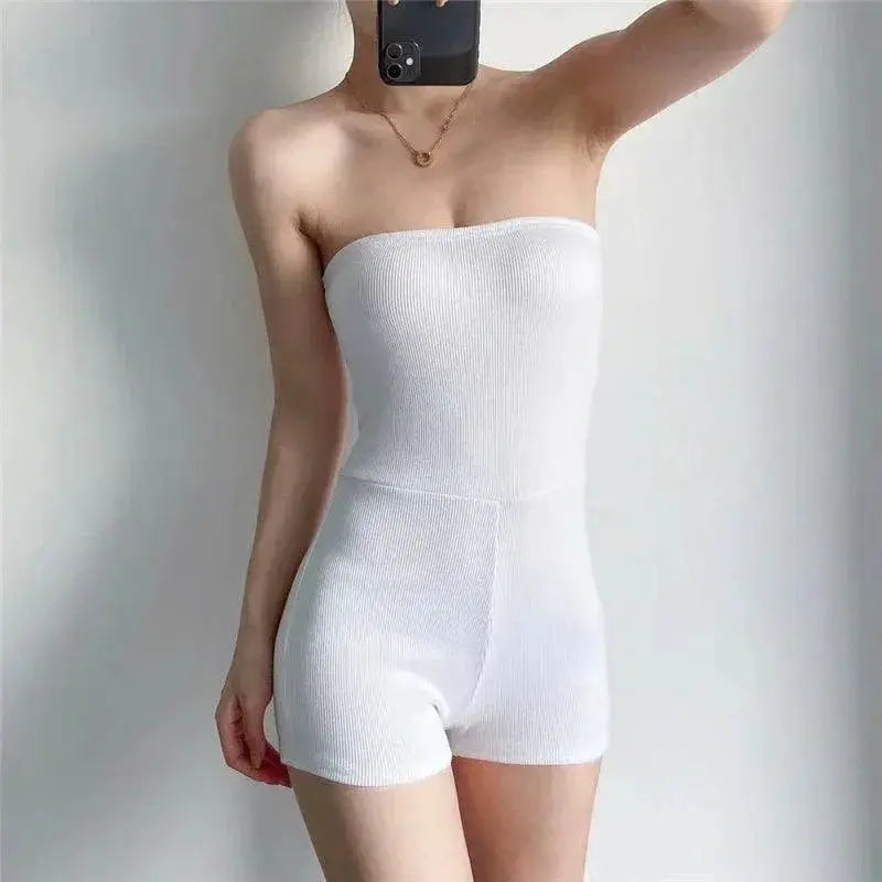 Flat Cotton Bandeau Shorts Summer Fashion Essentials
