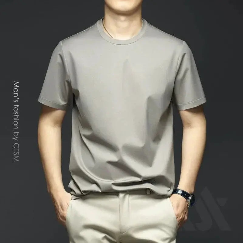 Classy White Cotton T Shirt For Men Summer Style Essential