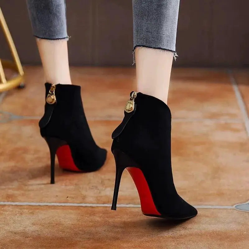 Winter Chic Stiletto Ankle Boots For Everyday Style