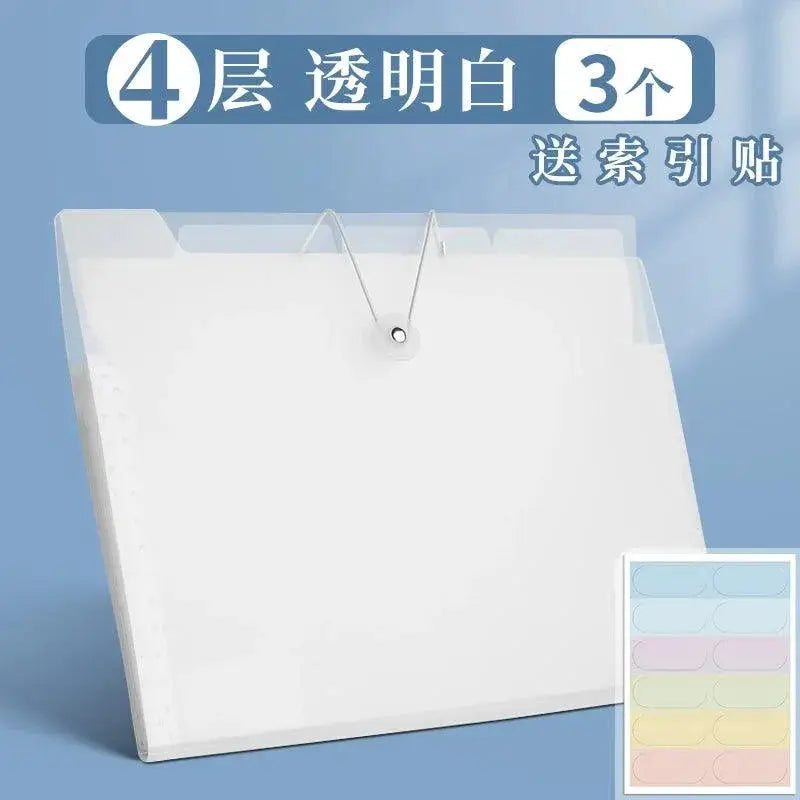 A4 Paper Storage Bag Large Capacity Multi Layer Folder