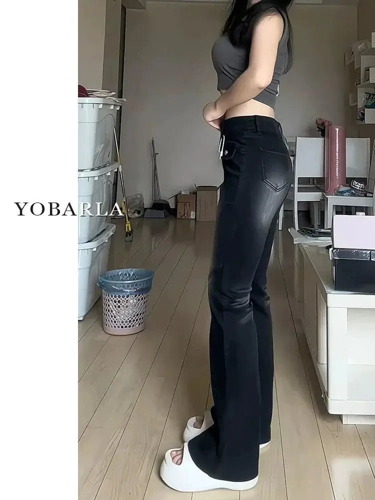 High Waist Flared Jeans Chic Denim For Stylish Spring Wear