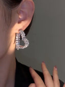 Elegant Heart Wheat Earrings for Women Unique Luxury Design