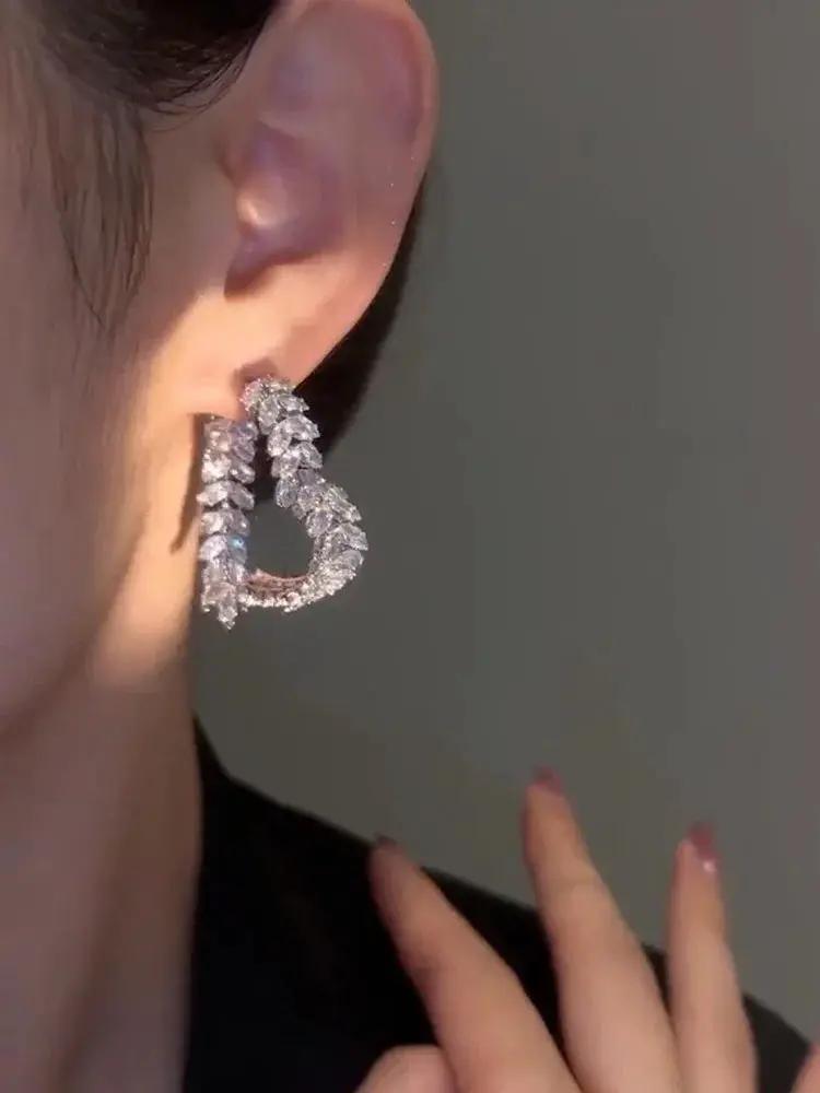 Elegant Heart Wheat Earrings For Women Unique Luxury Design - OurLum.com