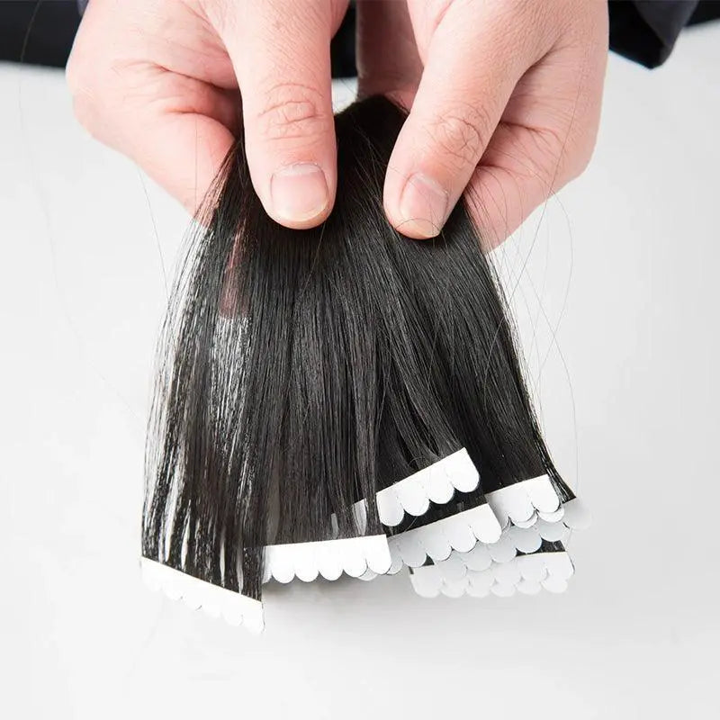 Seamless Real Hair Extensions Long Straight 8D Band