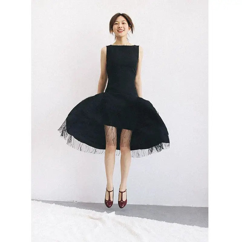 Vintage Black Dress Timeless Retro Commuting Fashion