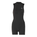 Zipper Collar Athletic Bodysuit Sleek Summer Yoga Sports