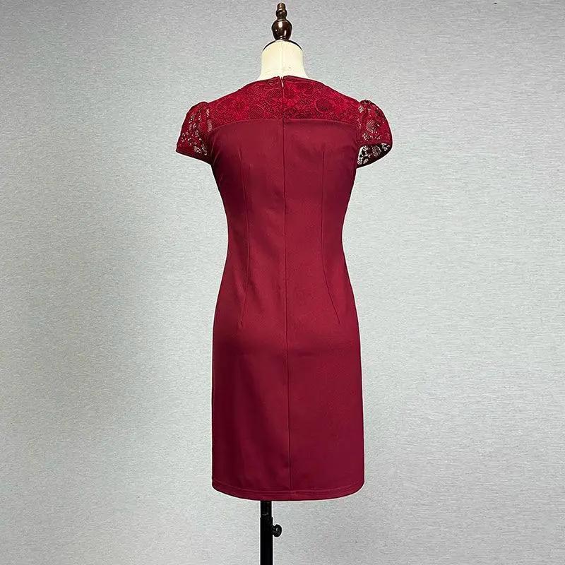 Summer Lace Dress Sexy Cutout Hip Skirt Stylish Versatile