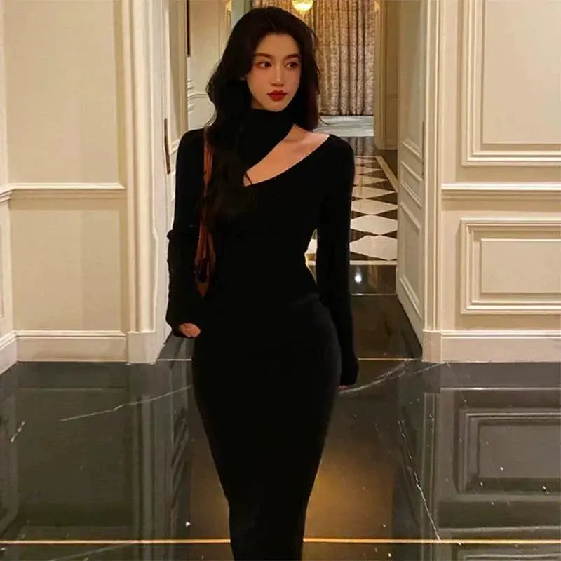 Cashmere Turtleneck Coat Luxury Korean Style Women Fashion