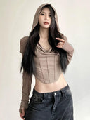 Retro Swing Collar T-shirt for Modern Youth Style Fashion