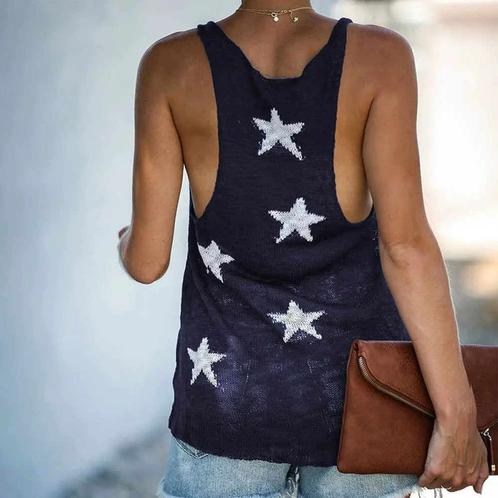 XINGX Print Amazon Sleeveless T Shirt Camisole For Women Top