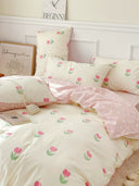 Dorm Bedding Breathable Cotton Quilt Set