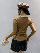 Peplum T-Shirt Chic Feminine Apparel Stylish Comfort Wear