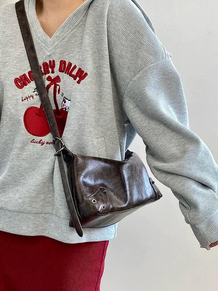 Deer Fashion Crossbody Bag PU Leather Design Elegant Compact