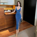 Elegant V-Neck Dress for Women Nights