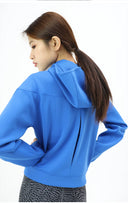 Yoyoplus Slim Looking Loose Long Sleeve Hooded Jacket for Women