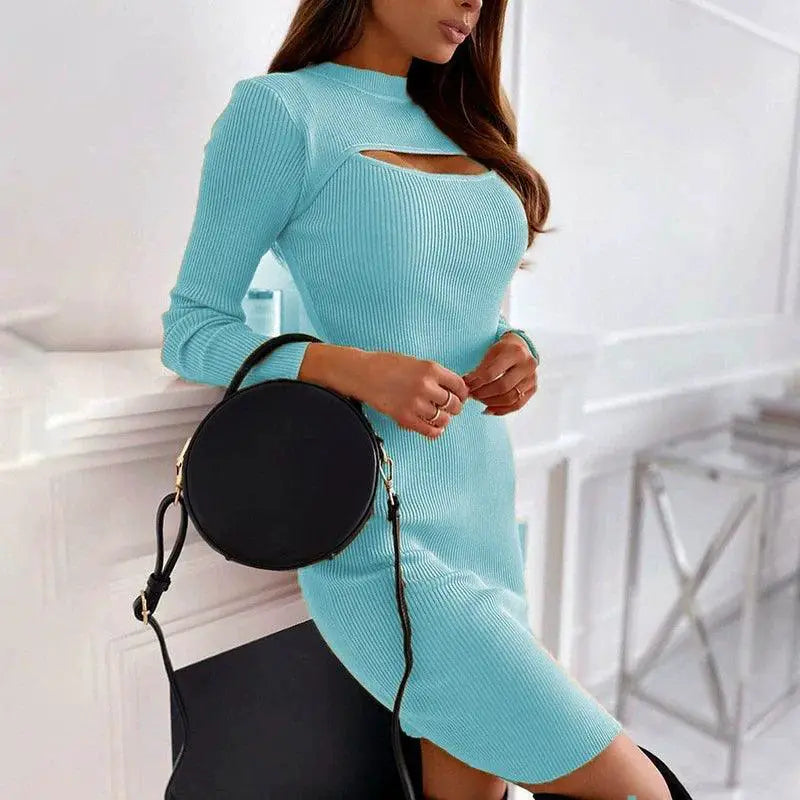 Spring Chic Cutout Womens Dress For Party And Casual Style