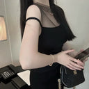 Miss Change Mesh Top for Workwear Fit