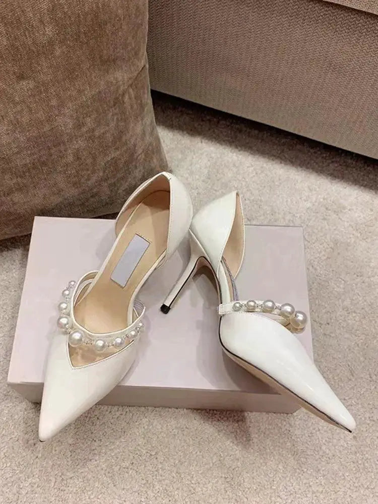Song Qian Two Strap High Heel Shoes Fashion Forward Footwear