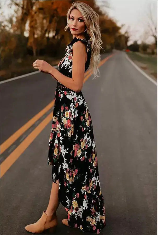 Meifan Sleeveless Cotton Dress V Neck Fashion Statement