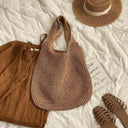 Durable Straw Tote for Women Beach Days